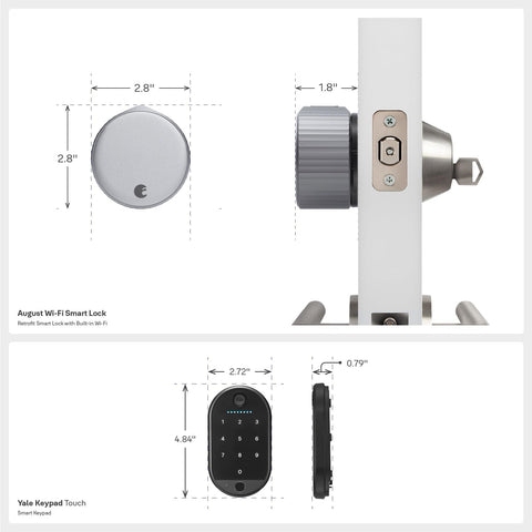 Yale keypad fingerprint unlock demonstrates quick access
