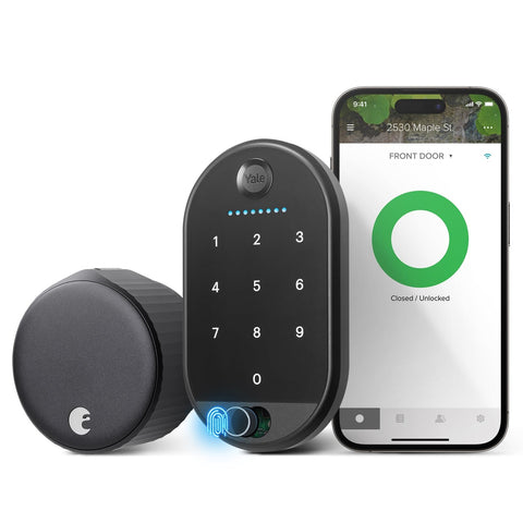 Yale August Wi-Fi Smart Lock front view for convenient keyless entry