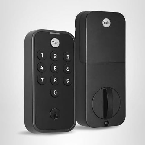 Key-free entry with Yale Code adds convenient, controlled home access.