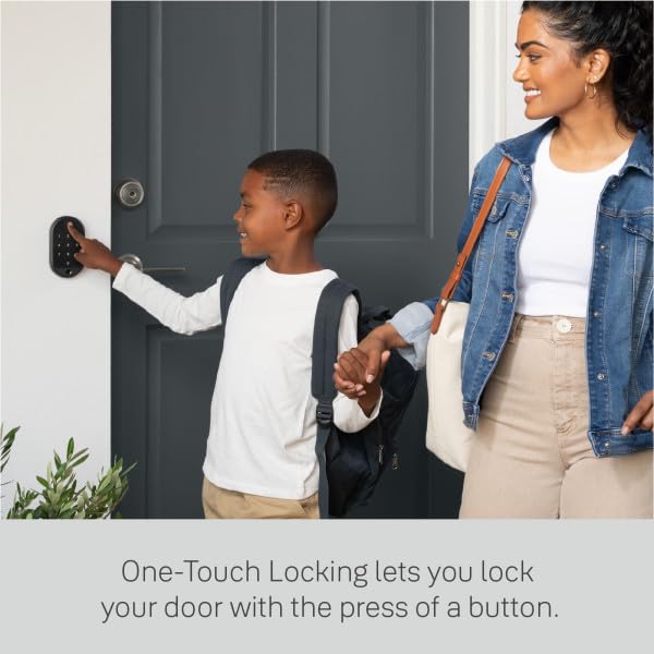 Yale Keypad Touch backlit buttons ensure readability in low light