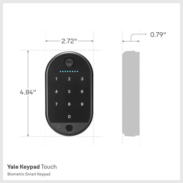 Yale Keypad Touch one-touch locking saves time when leaving