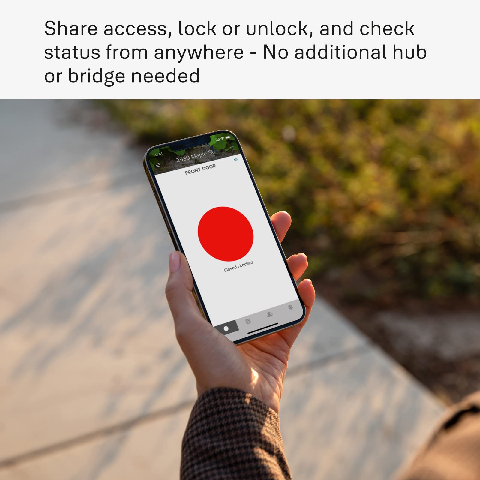 Apple Home control with Yale Assure Lock 2 via iPhone or HomePod.