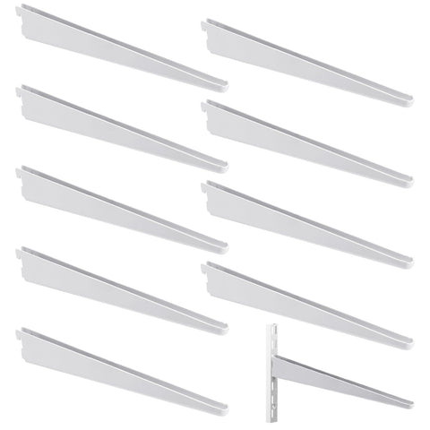 Yalikop adjustable shelf brackets provide strong 9-inch support for organized closets.
