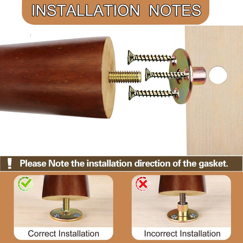 Yaliuliu easy install furniture legs for fast upgrades