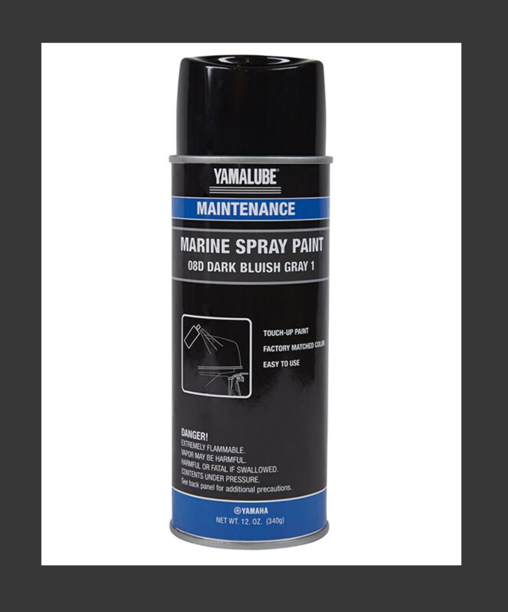 Yamalube ACC-MRNPA-IT-8D aerosol can showing factory-matched 08D color for touch-ups