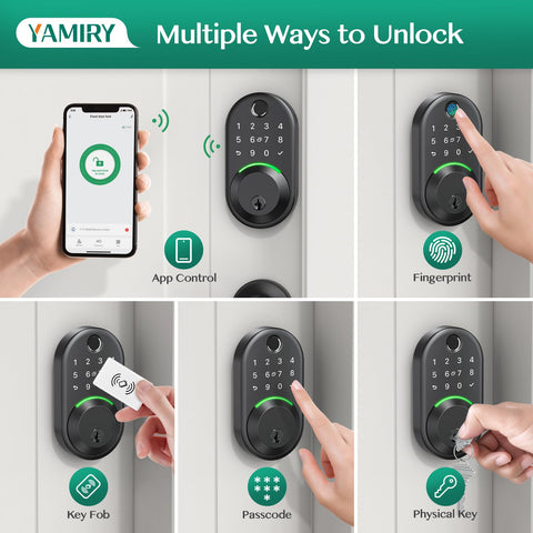 Yamiry AI fingerprint recognition close-up for fast, reliable access