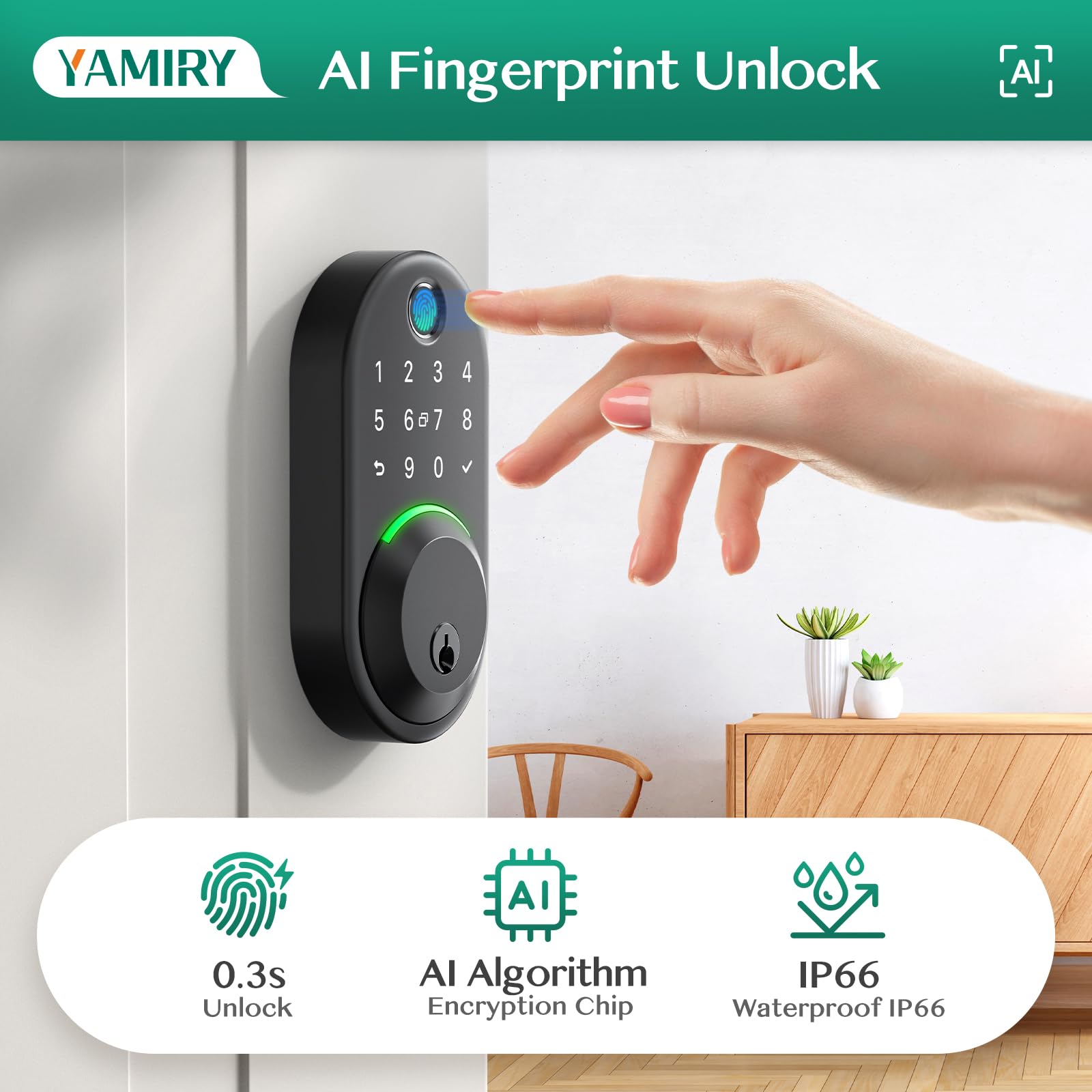 Yamiry app control screen with NICE DIGI for door management