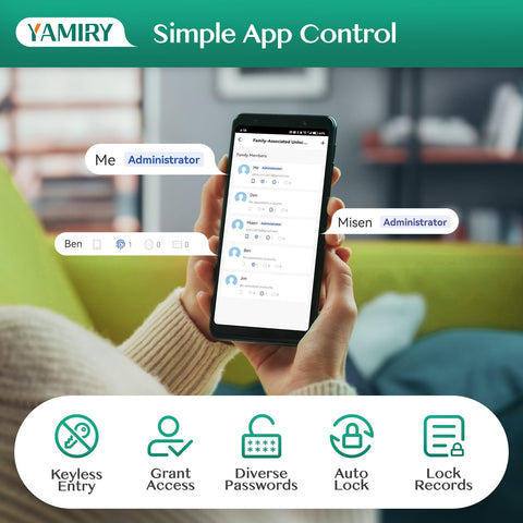 Yamiry keypad with voice control via Alexa or Google Assistant