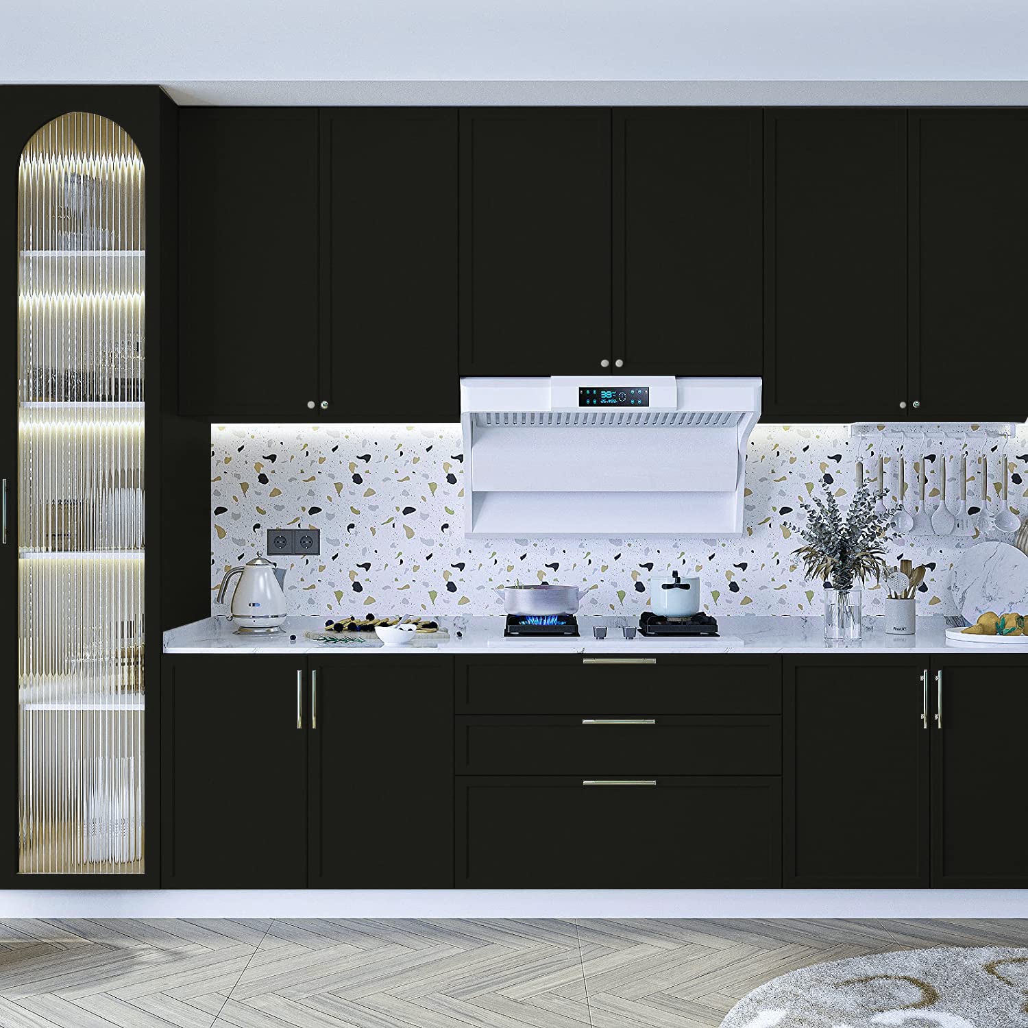 Yancorp drawer sticker highlights bubble-free support and quick refresh.