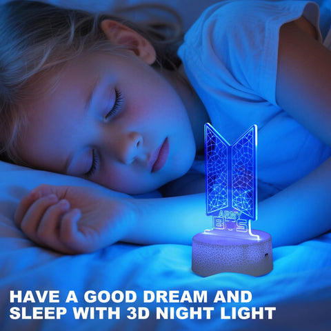 YANENG Bangtan Boys night light protective film removal step ensures clear glow.