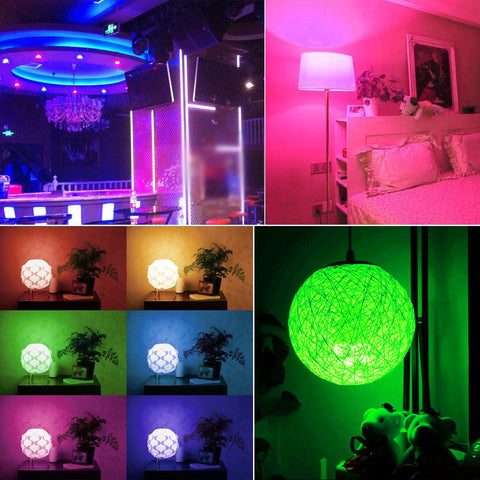 Yangcsl bulb showcasing six moods for living room ambiance