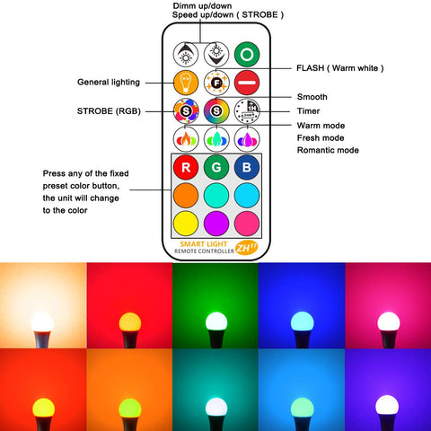 Yangcsl bulbs syncing color changes across multiple fixtures