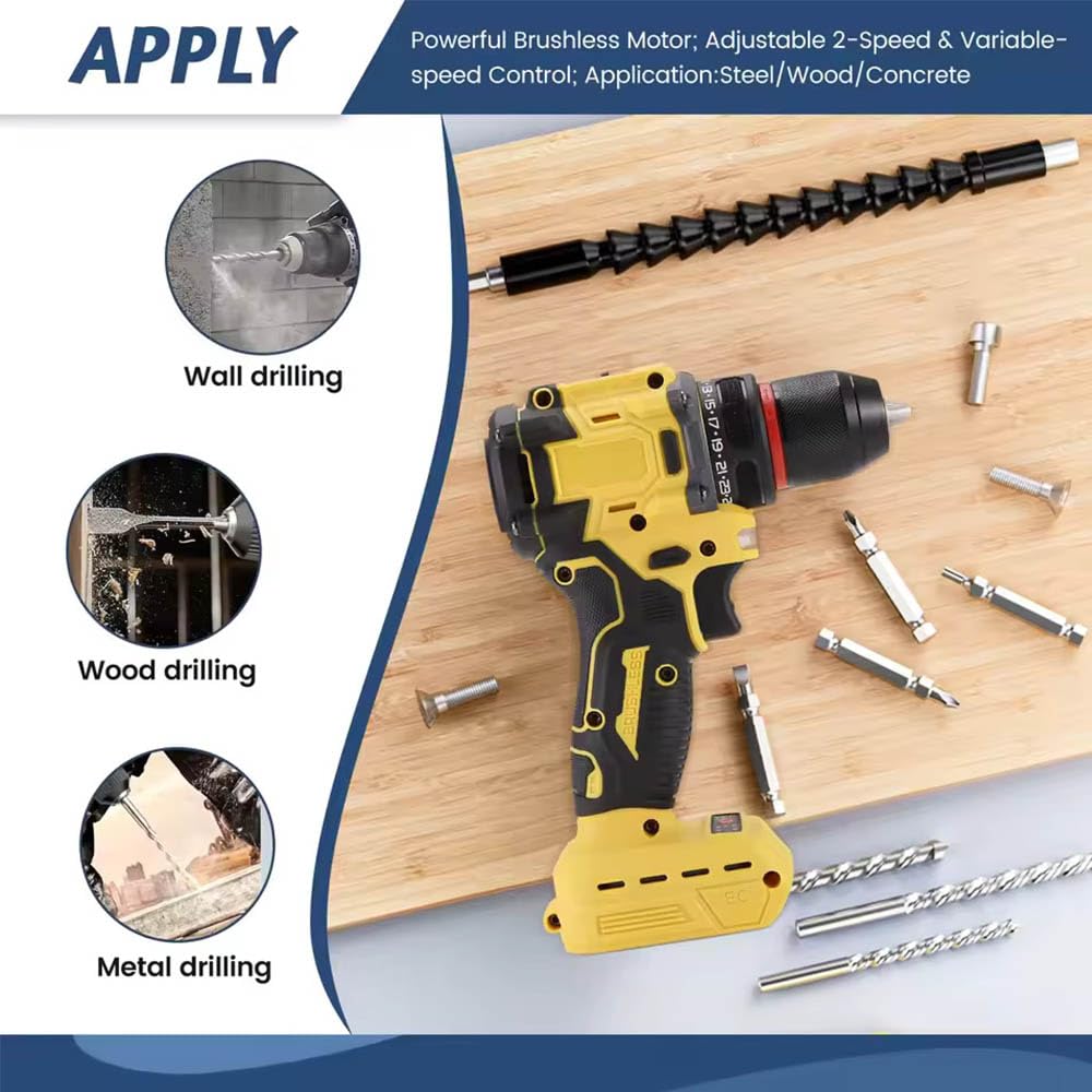 Yangtzone drill displays the 25 plus 1 torque settings for controlled screw driving.