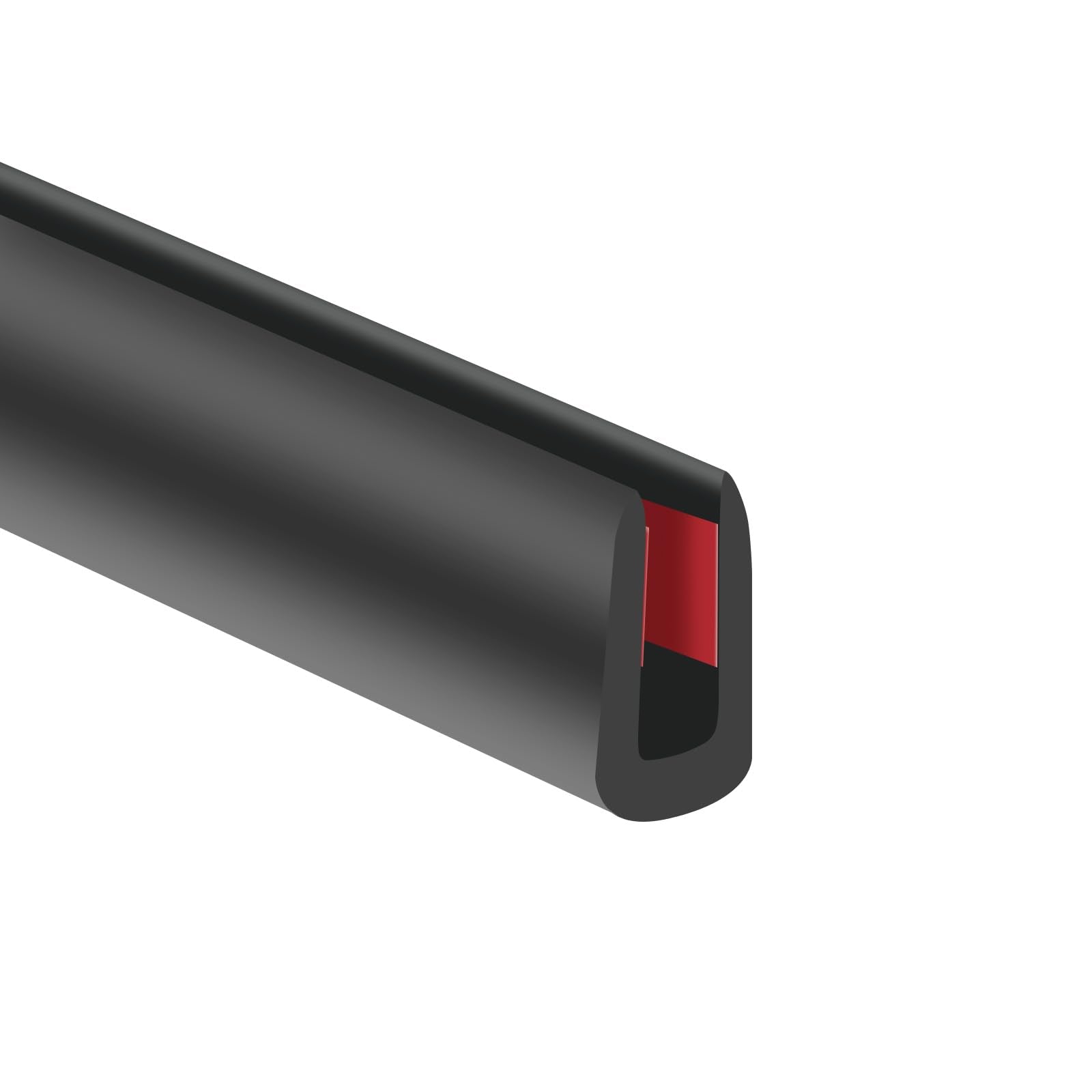 YANRUIPRO EPDM edge trim 20ft black protects outdoor edges from weathering