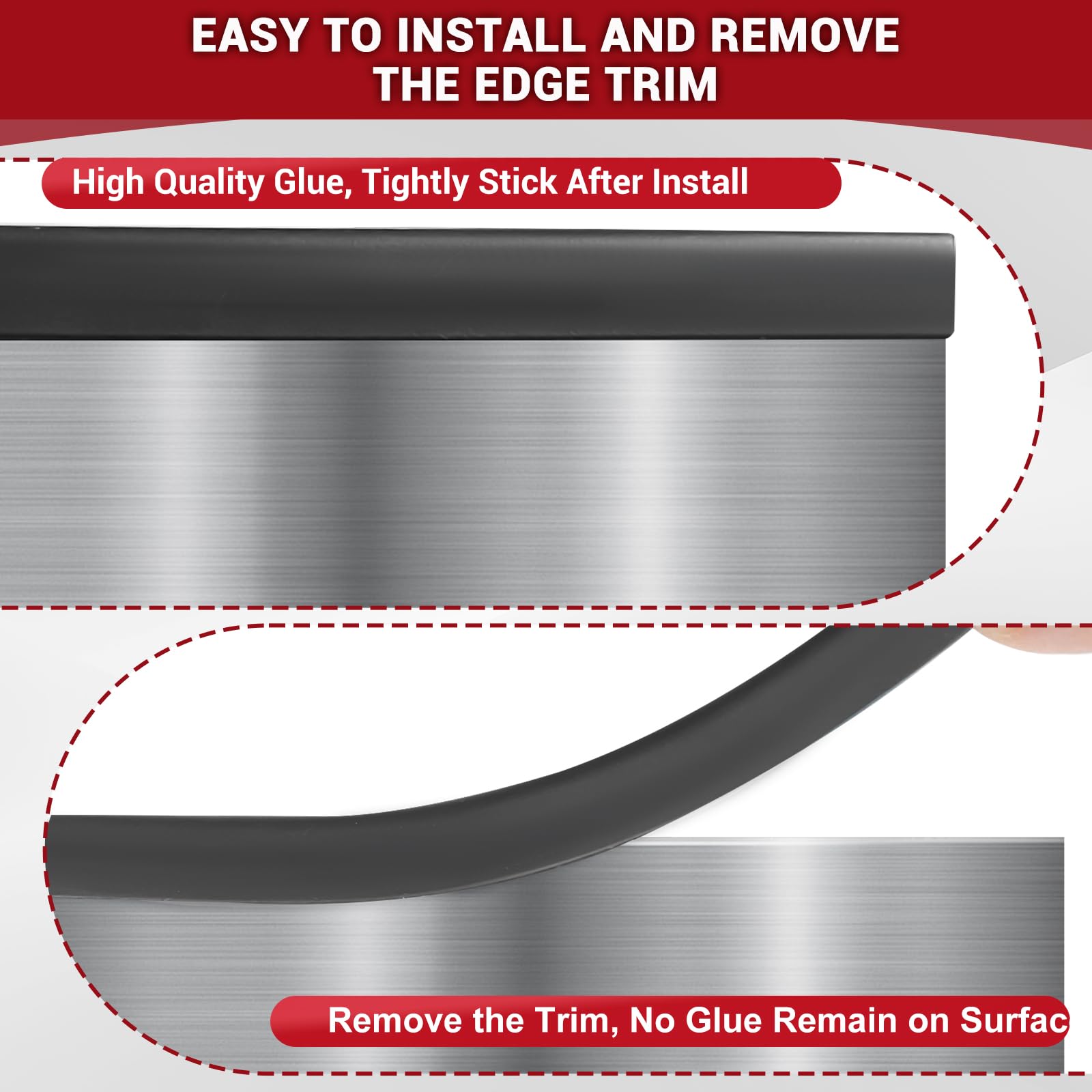 YANRUIPRO EPDM edge trim install remove leaves no marks after removal