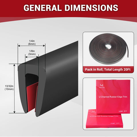 YANRUIPRO EPDM edge trim self-adhesive back eases installation on various surfaces