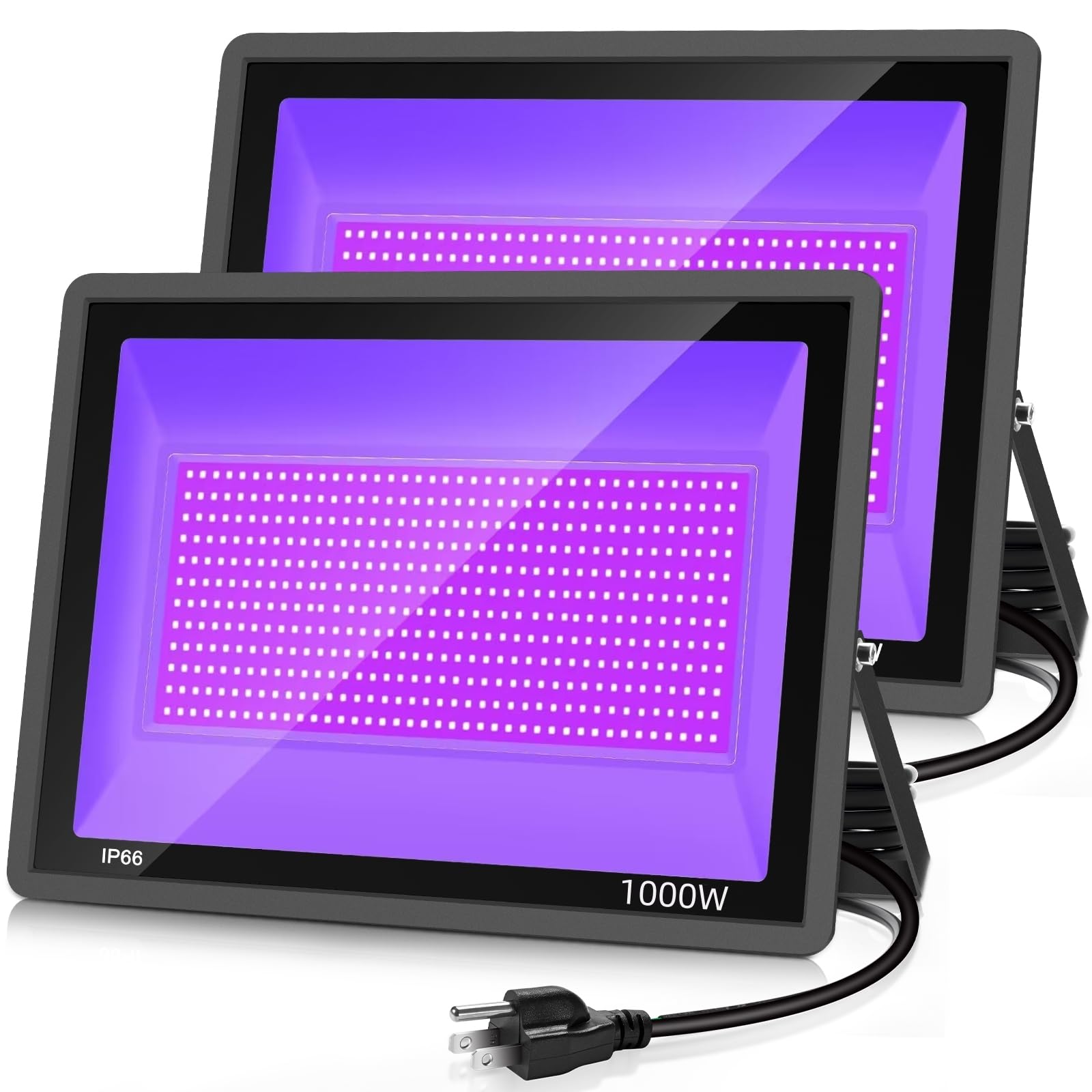 YANYCN 1000W LED flood light front view for outdoor parties and wide-area illumination.