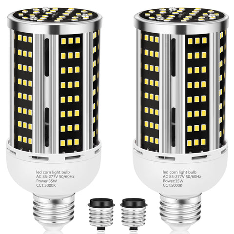 YANYCN 35W LED corn light two-pack for bright, energy-saving commercial lighting
