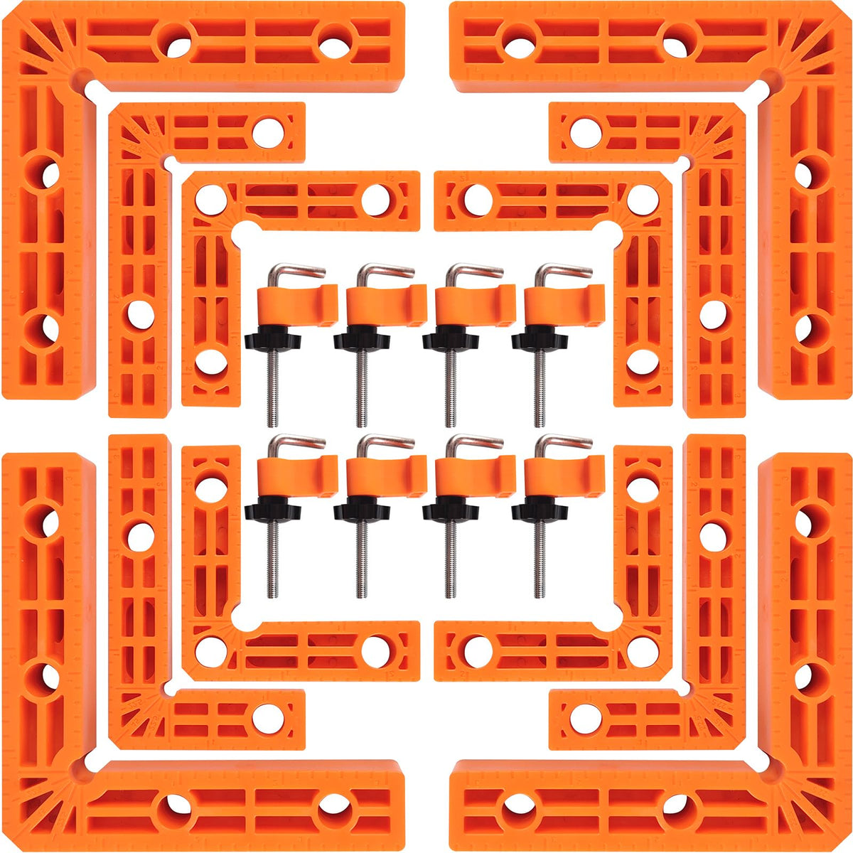 YANZI 90-degree clamp provides precise right-angle alignment for framing projects