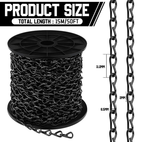 Yaocom galvanized steel S hooks included for secure hanging.