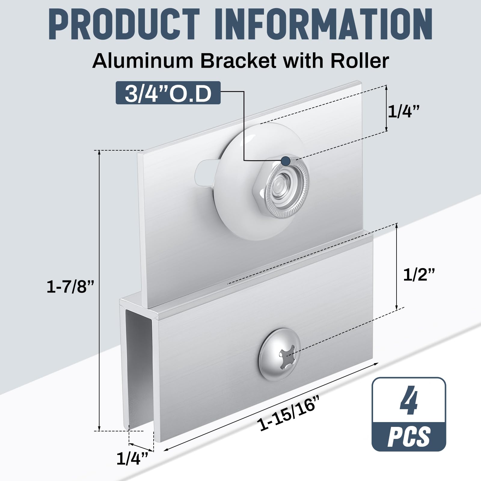 Yaocom 3-4in ball-bearing roller ensuring smooth movement