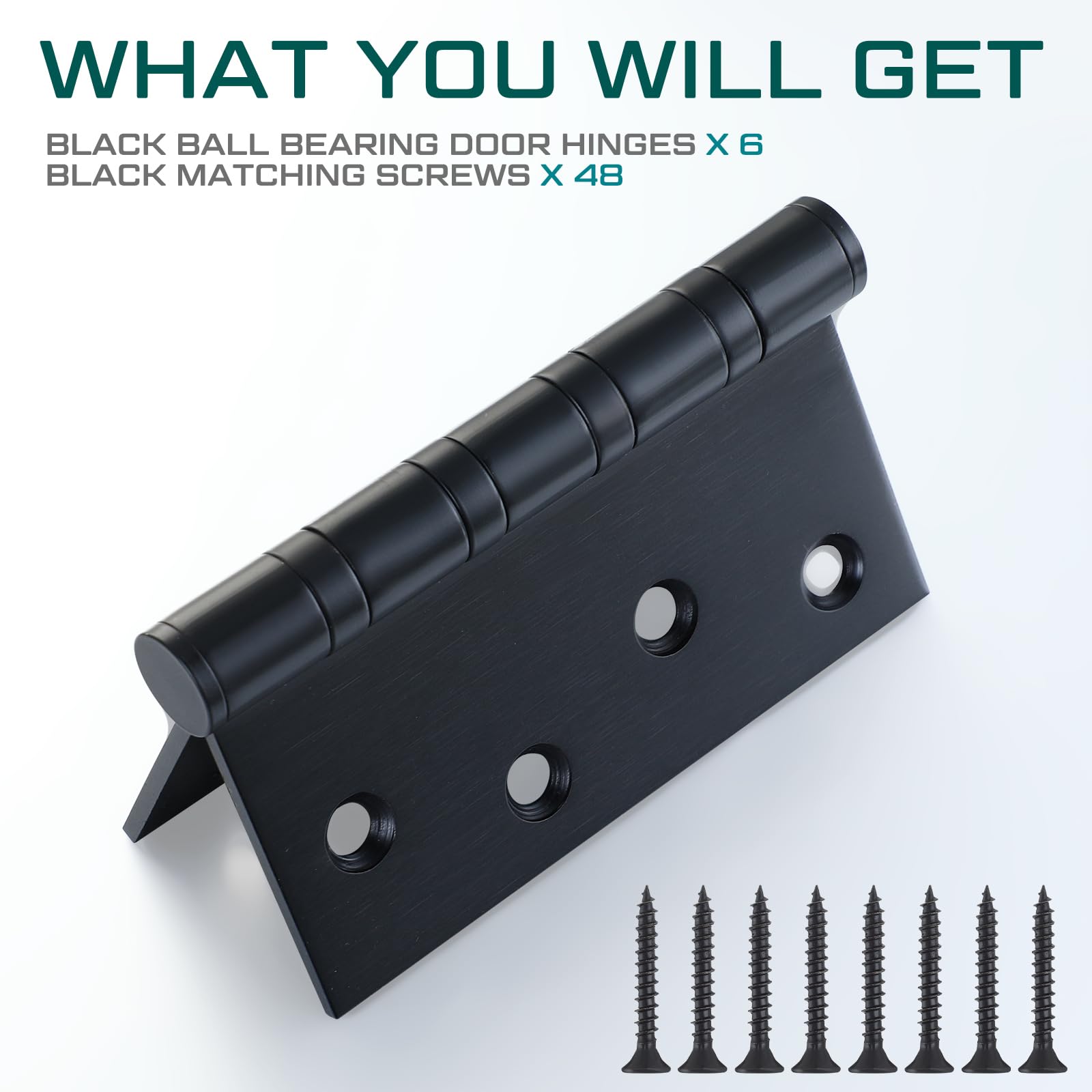 Yaocom 4-inch hinge with satin finish blends with decor