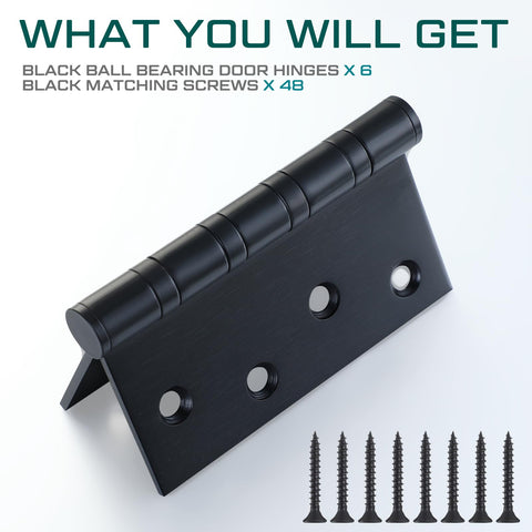 Yaocom 4-inch hinge with satin finish blends with decor