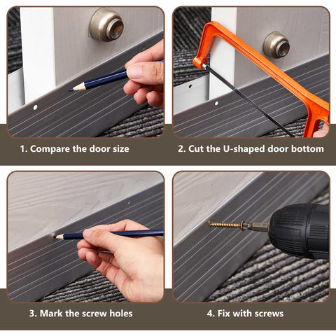 Yaocom aluminum-rubber door threshold provides durable barrier at entry