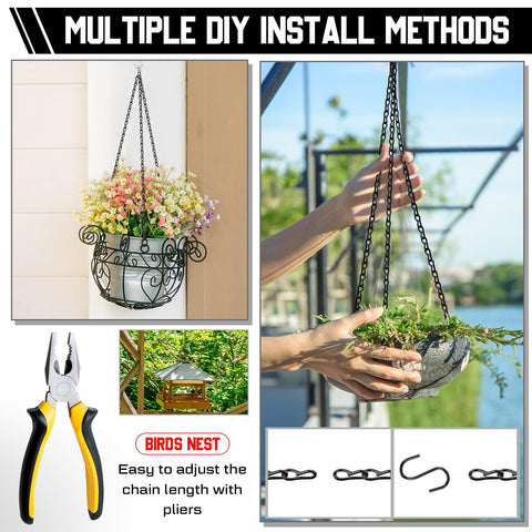 Yaocom versatile hanging solution for pots, fixtures, and outdoor art.