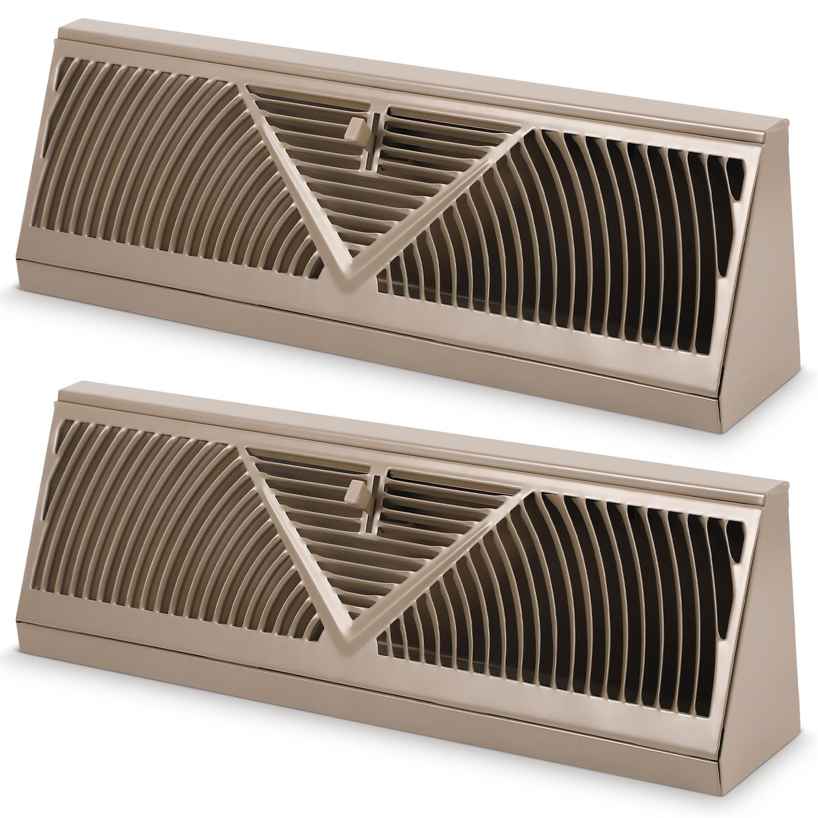 Yaocom baseboard register vent 18-inch brown cover for enhanced airflow control