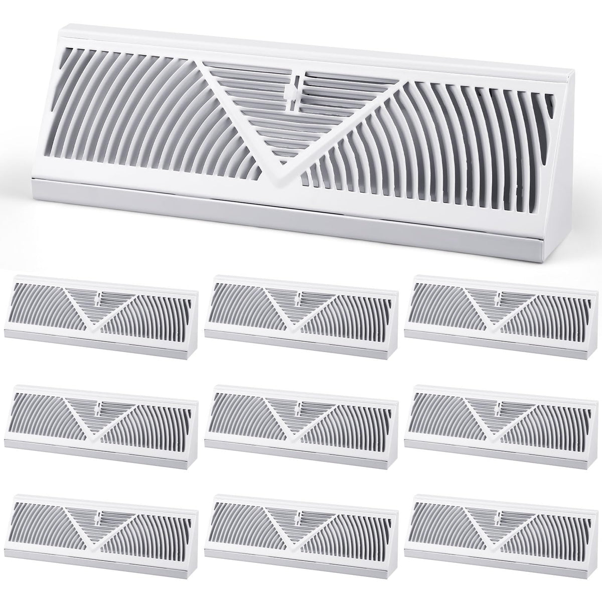 Yaocom baseboard vent with 15-inch opening for precise room airflow