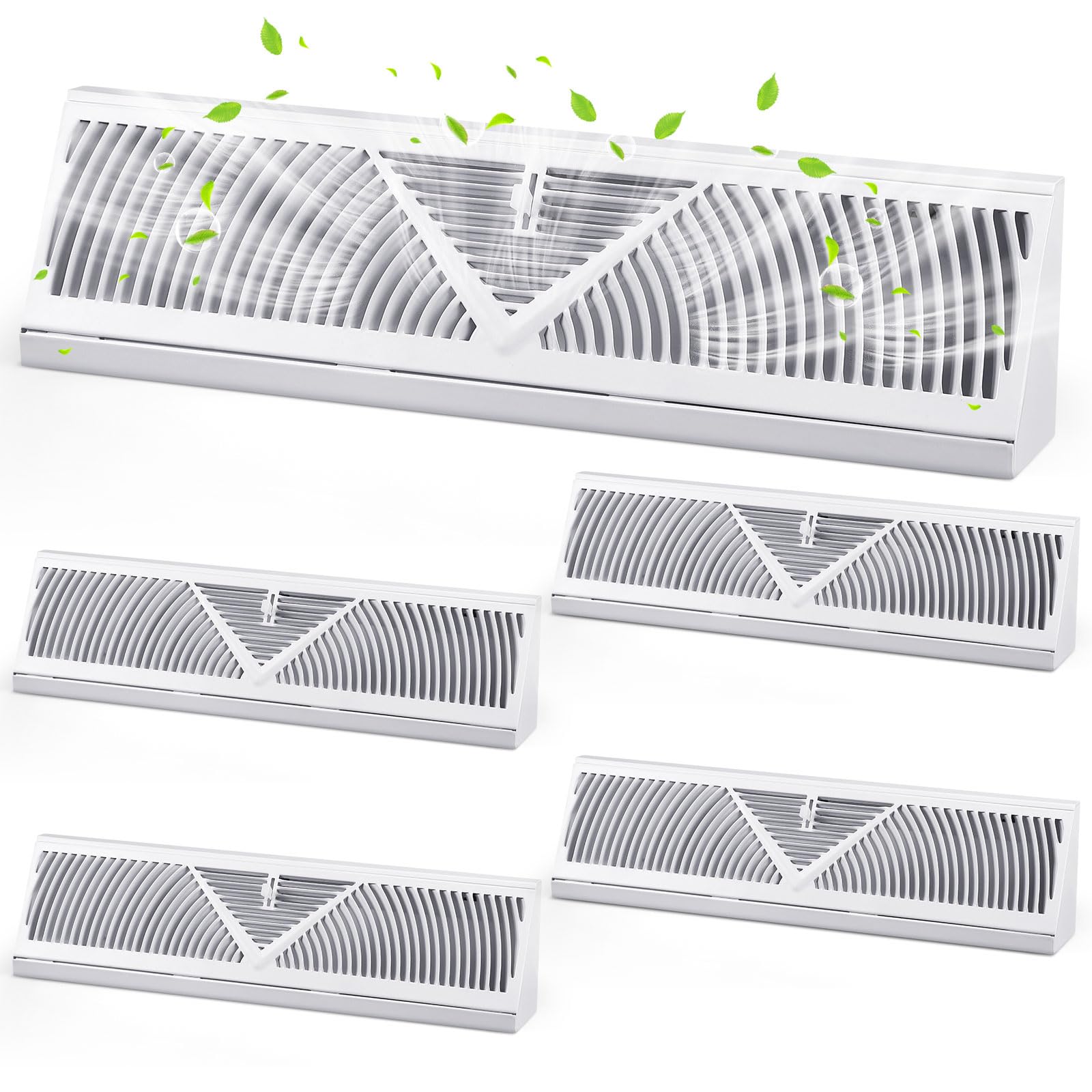 Yaocom baseboard vent cover 4-pack for versatile room airflow control