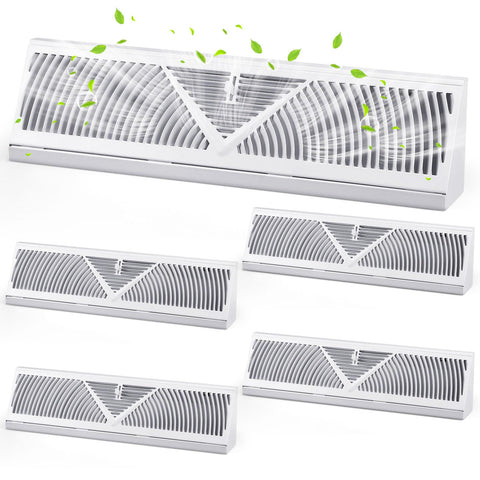 Yaocom baseboard vent cover 4-pack for versatile room airflow control