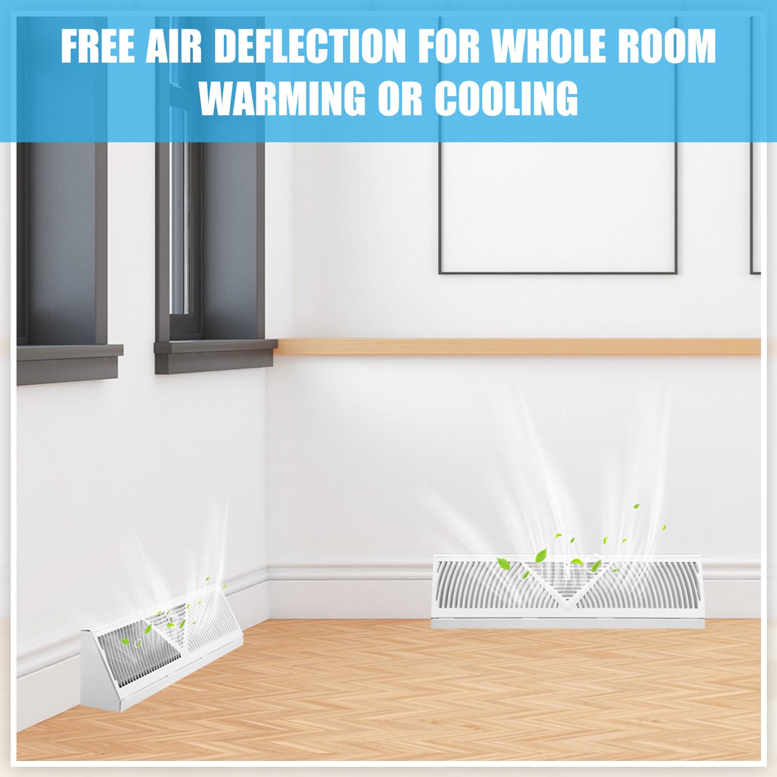 Yaocom vent for wall or floor use supports flexible cooling and heating