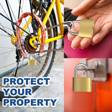 Yaocom brass padlock with corrosion-resistant construction for durability.