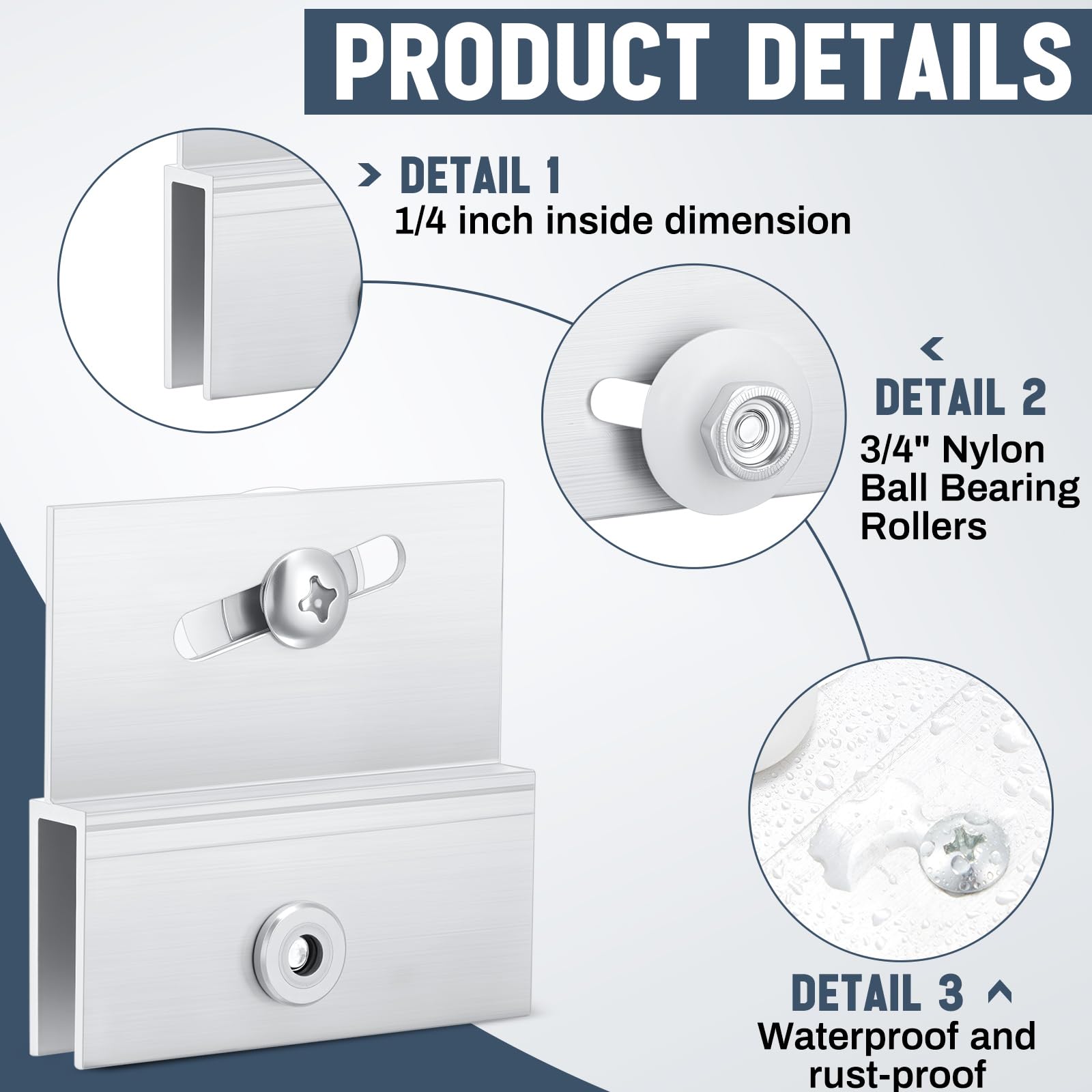 Yaocom chrome-plated aluminum bracket for durability