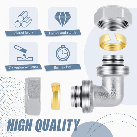 Yaocom double O-ring compression seal ensures secure, glue-free connections