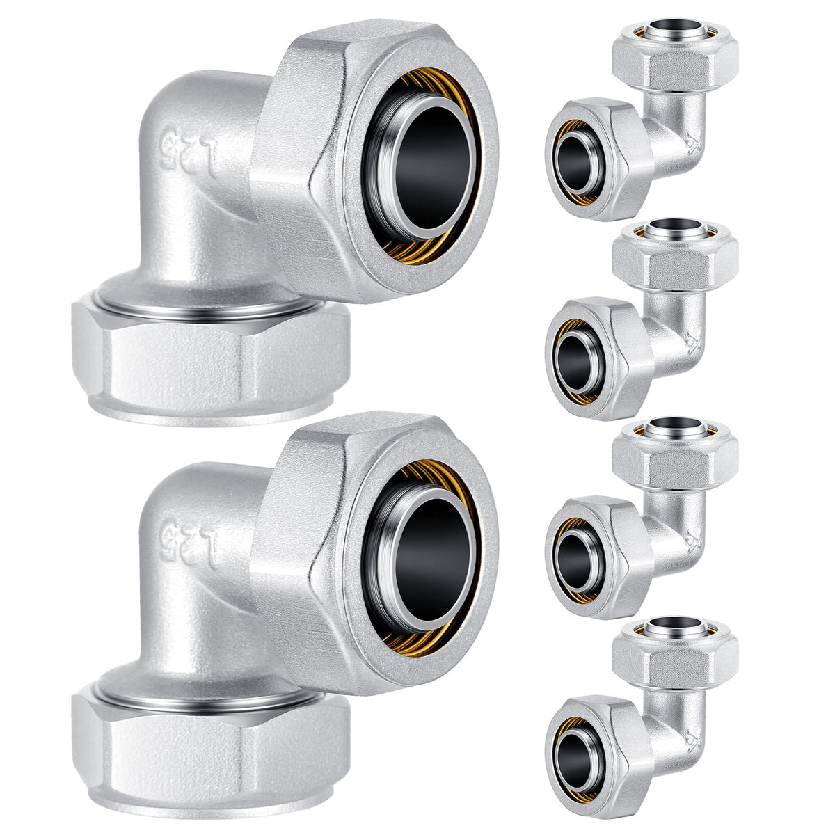 Yaocom elbow air fittings 3/4 inch pack for leak-free shop air connections