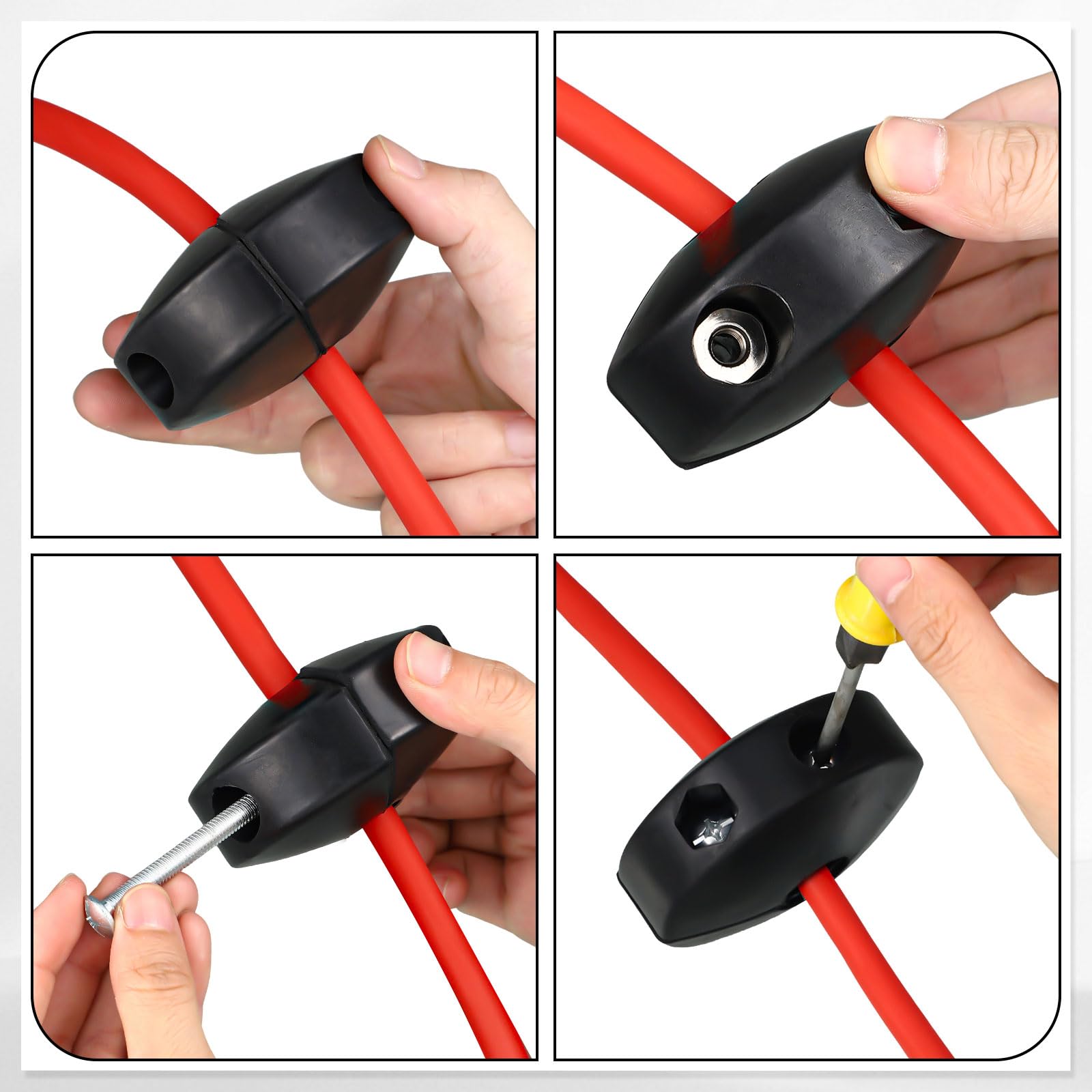 Yaocom installation hardware set shown with screws and nuts