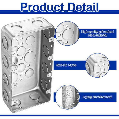 Yaocom metal box includes mounting holes for secure, easy installation.