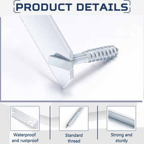 Yaocom mounting plates sized 5/8 x 2 inches for sturdy support