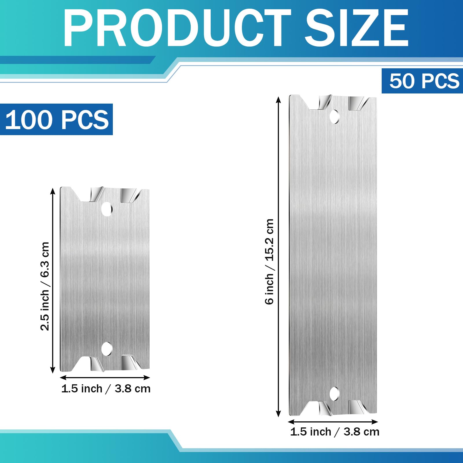 Yaocom galvanized steel nail plates 6-inch protect longer cables in wood framing.