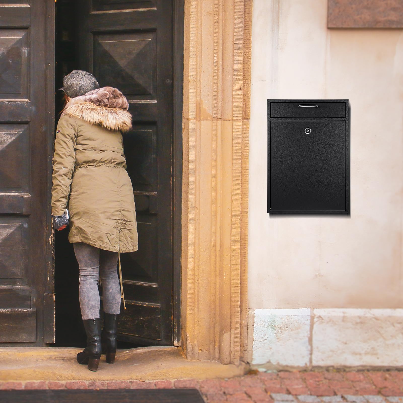 Yaocom outdoor mailbox coating resists rust and peeling.