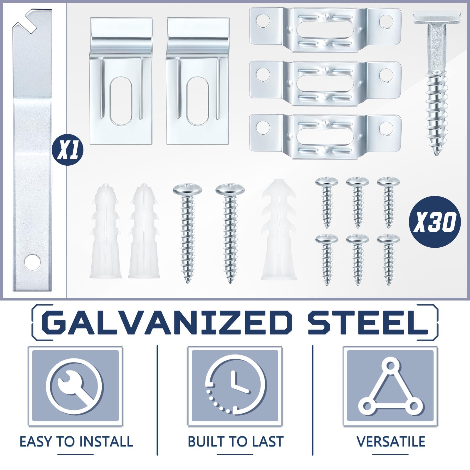 Yaocom security screws and plastic anchors for tamper-resistant mounting