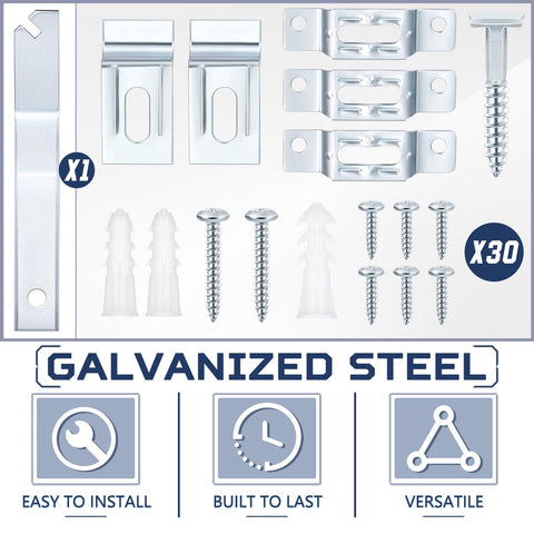 Yaocom security screws and plastic anchors for tamper-resistant mounting
