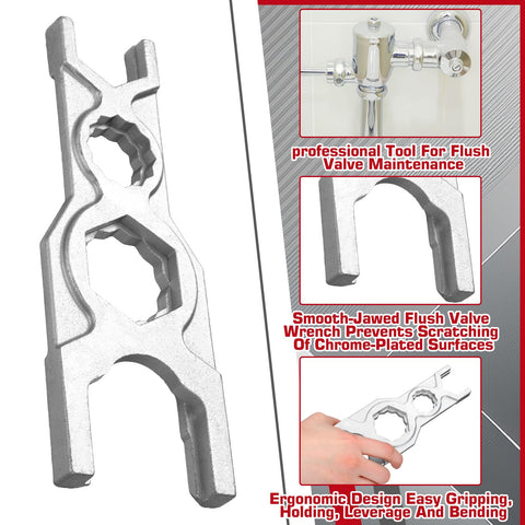 Yaocom spud wrench smooth jaw close-up prevents chrome damage during maintenance