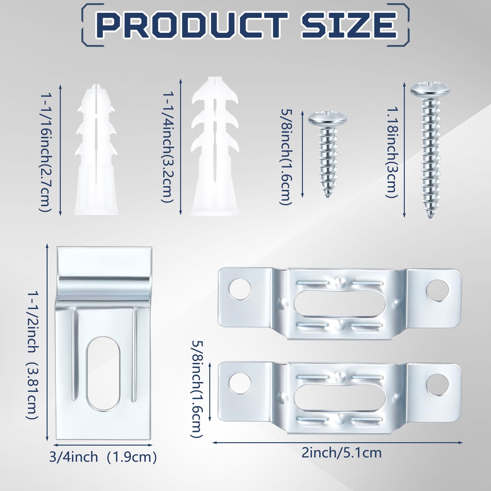 Yaocom T-head screws shown for secure frame mounting