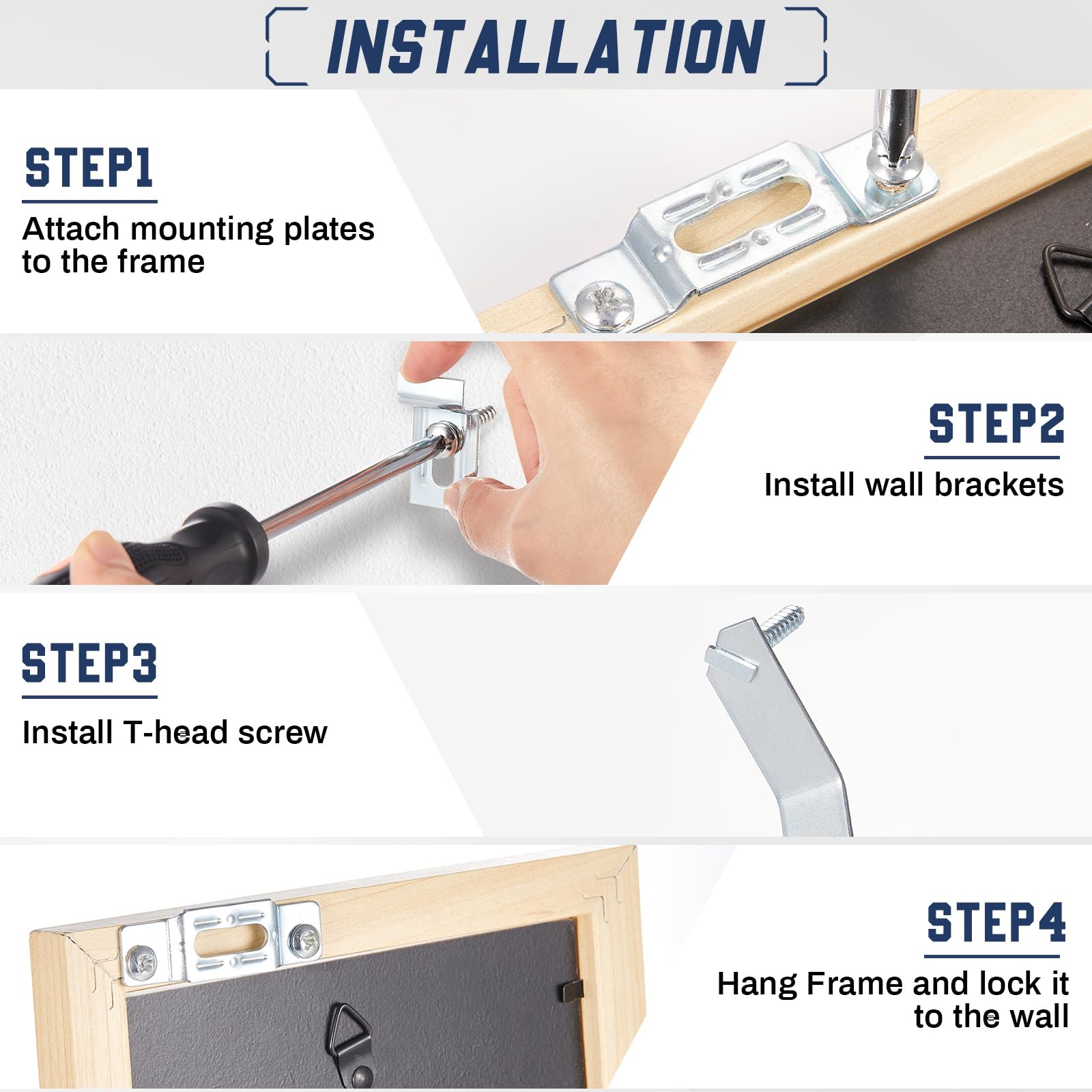 Yaocom included wrench demonstrates quick hanging setup