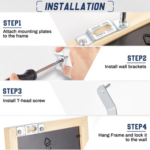 Yaocom included wrench demonstrates quick hanging setup