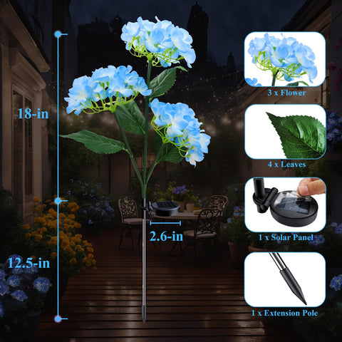 YAODEMA hydrangea artificial flower lights brighten lawns with decorative color.